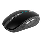 PERFECT CHOICE - Mouse Inalámbrico Ergonómico Perfect Choice Iluminación RGB Orion 3200 dpi Negro/Gris