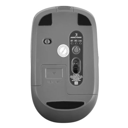 PERFECT CHOICE - Mouse Inalámbrico Ergonómico Perfect Choice Iluminación RGB Orion 3200 dpi Negro/Gris