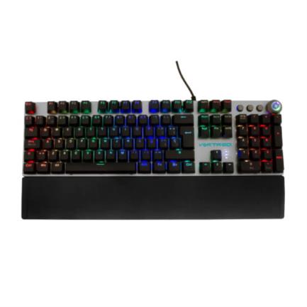 PERFECT CHOICE - Teclado Vortred Mecánico Programable con Descansa Muñecas