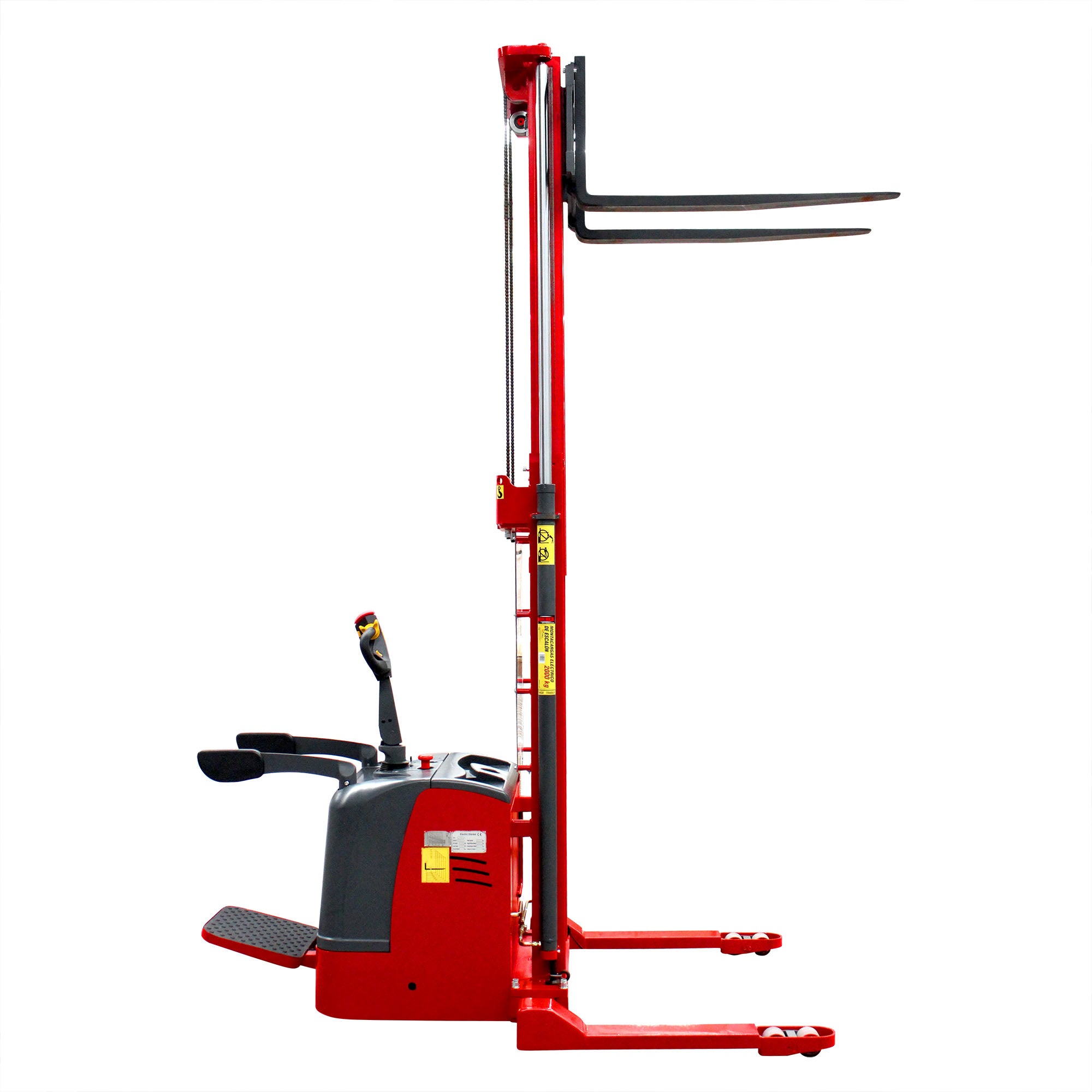 Montacargas eléctrico de escalón, extra ancho (2 ton)