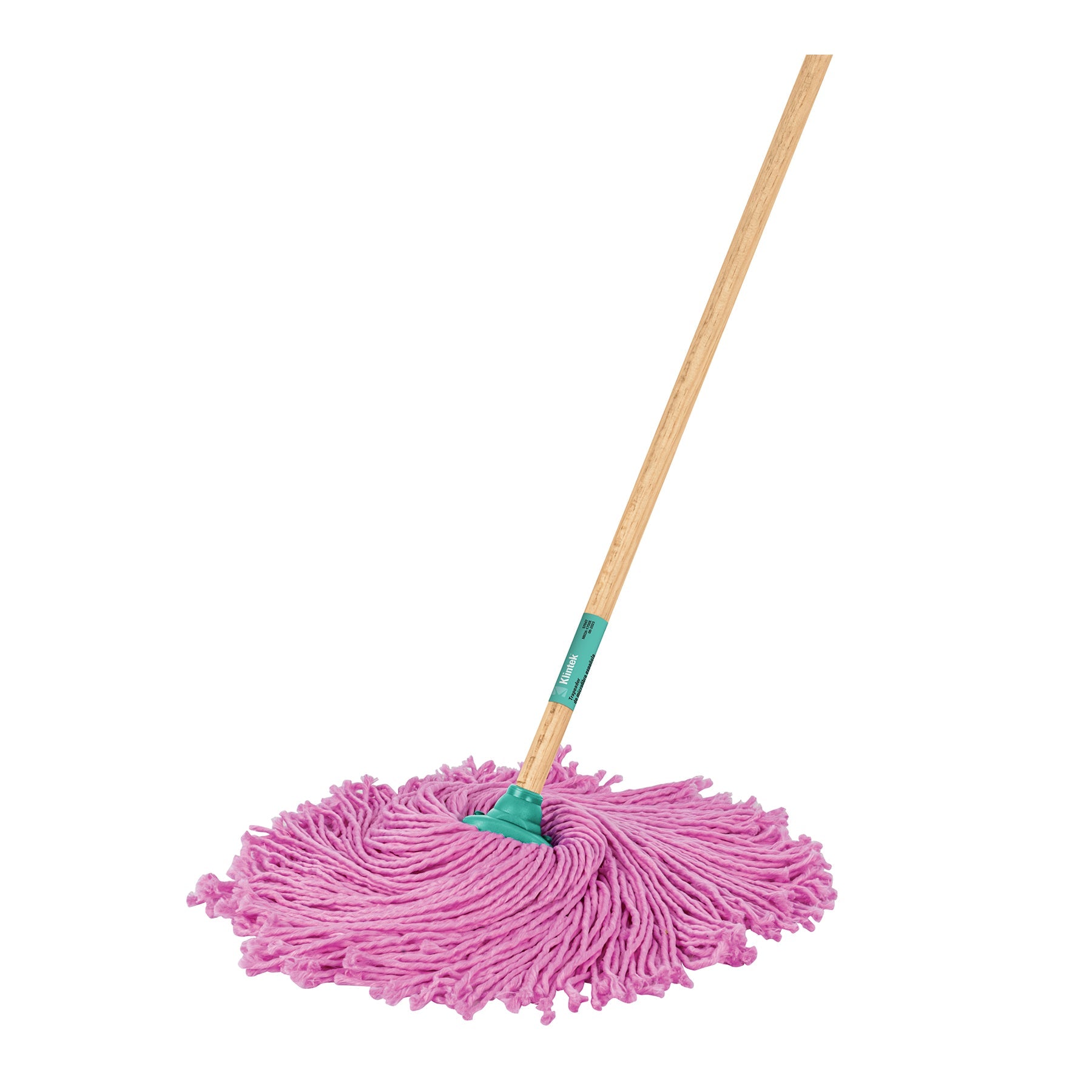 Trapeador de microfibra española, baston de 120 cm, KLINTEK