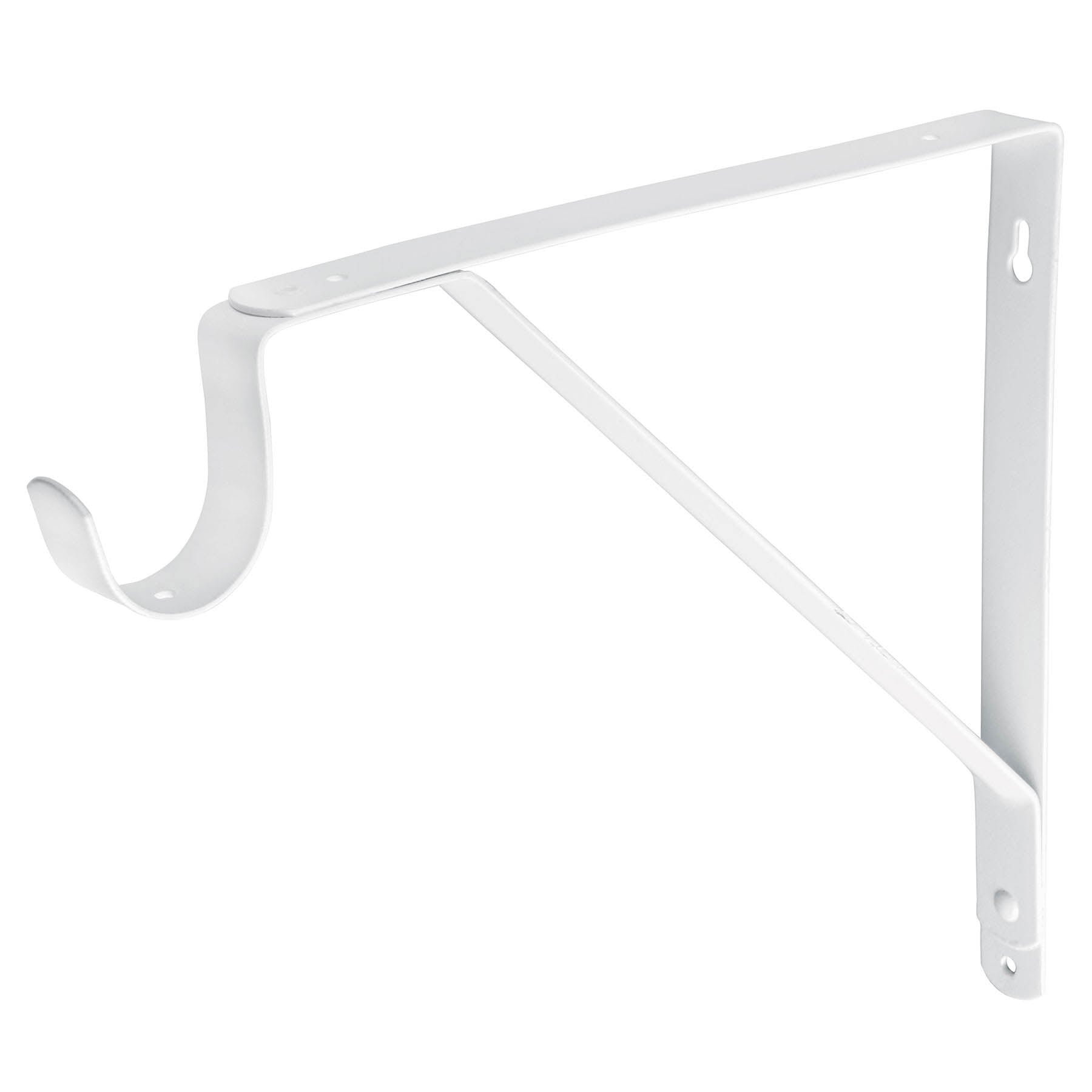 Mensula reforzada blanca 11 x 12' con gancho, FIERO