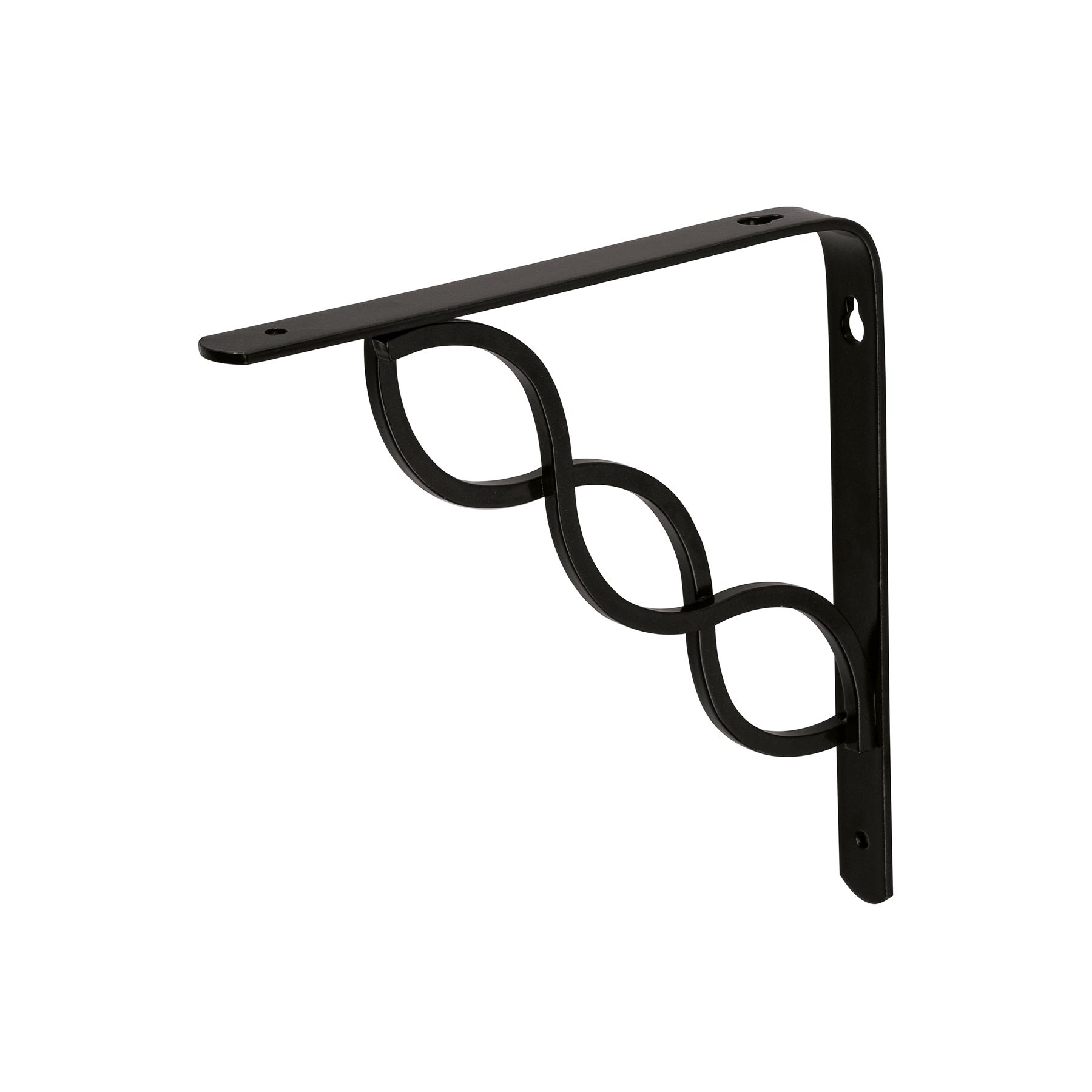 Mensula reforzada negra 8 x 8' diseño trenza, FIERO