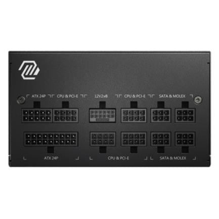 MSI - Fuente de Poder MSI MAG A850GL PCIE5 850W ATX 12V 80 Plus Gold Full Modular PCIe 5.0 24 pin Fan 120mm Negro