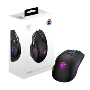 MSI - Mouse Inalámbrico Gamer MSI Versa Pro Wireless 26000 dpi RF Wireless/Bluetooth/USB-C Negro