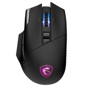 MSI - Mouse Inalámbrico Gamer MSI Versa Pro Wireless 26000 dpi RF Wireless/Bluetooth/USB-C Negro