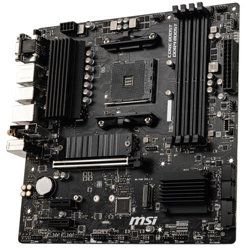 MSI - Tarjeta Madre MSI B550M Pro-VDH WIFI 4xDDR4 128GB 4400Mhz PCIe 4.0 M.2 1xHDMI 1xDP 1xVGA S AM4 mATX Wi-Fi BT