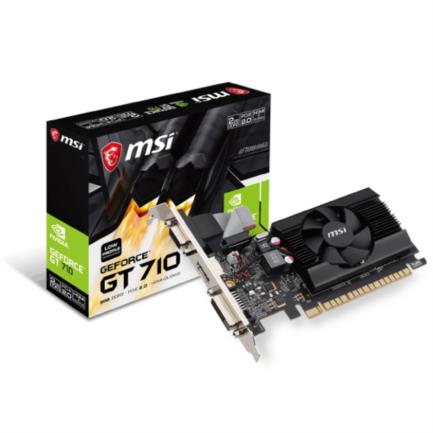 MSI - Tarjeta de Video MSI NVIDIA GeForce GT 710 2GB 64-bit GDDR3 PCI Express 2.0
