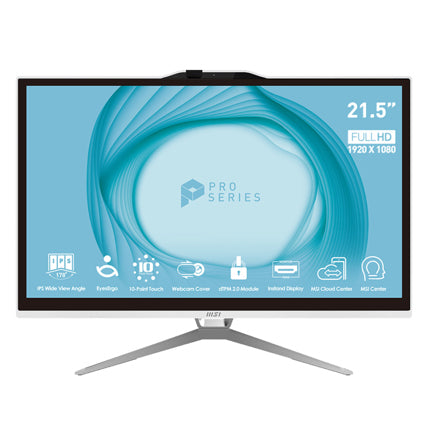 MSI - All In One MSI 21.5" Touch Intel Pentium Gold G7400 4GB 128GB SSD Intel H610 W11 Blanco