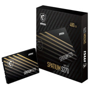 MSI - SSD MSI Interno SPATIUM S270 480GB 2.5 SATA III hasta 450 MB/s Escritura