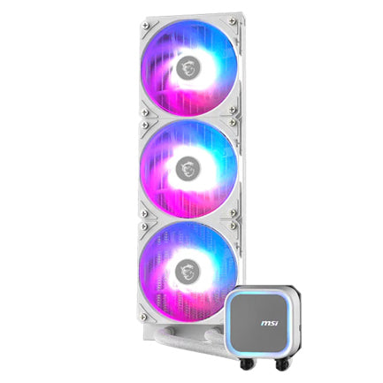 MSI - Enfriamiento Líquido MSI MAG CORELIQUID A13 360 para CPU 3x 120mm hasta 2000RPM Blanco