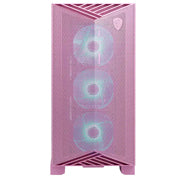 MSI - Gabinete MSI MPG GUNGNIR 212R PZ PINK Torre Media ATX 4 Ventiladores RGB Vidrio Templado Rosa