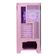 MSI - Gabinete MSI MPG GUNGNIR 212R PZ PINK Torre Media ATX 4 Ventiladores RGB Vidrio Templado Rosa
