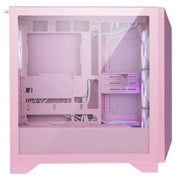 MSI - Gabinete MSI MPG GUNGNIR 212R PZ PINK Torre Media ATX 4 Ventiladores RGB Vidrio Templado Rosa