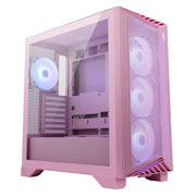 MSI - Gabinete MSI MPG GUNGNIR 212R PZ PINK Torre Media ATX 4 Ventiladores RGB Vidrio Templado Rosa