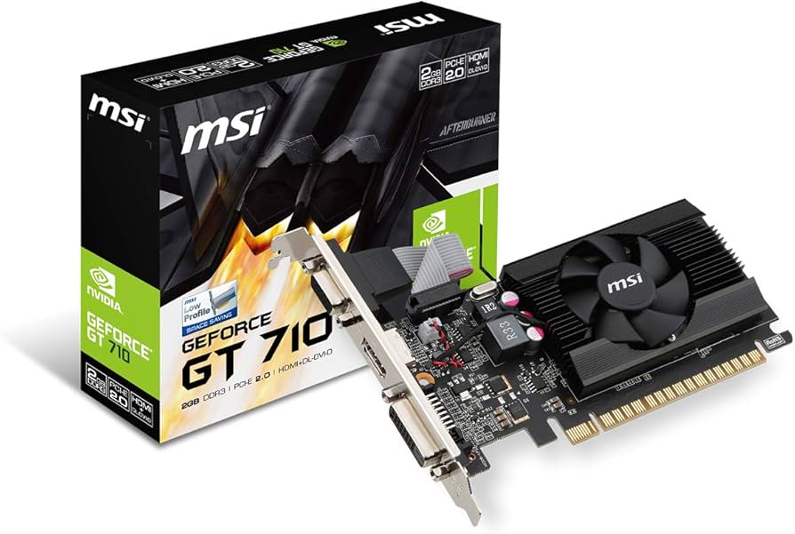 MSI - Tarjeta de Video MSI NVIDIA GeForce GT 710 2GB 64-bit GDDR3 PCI Express 2.0