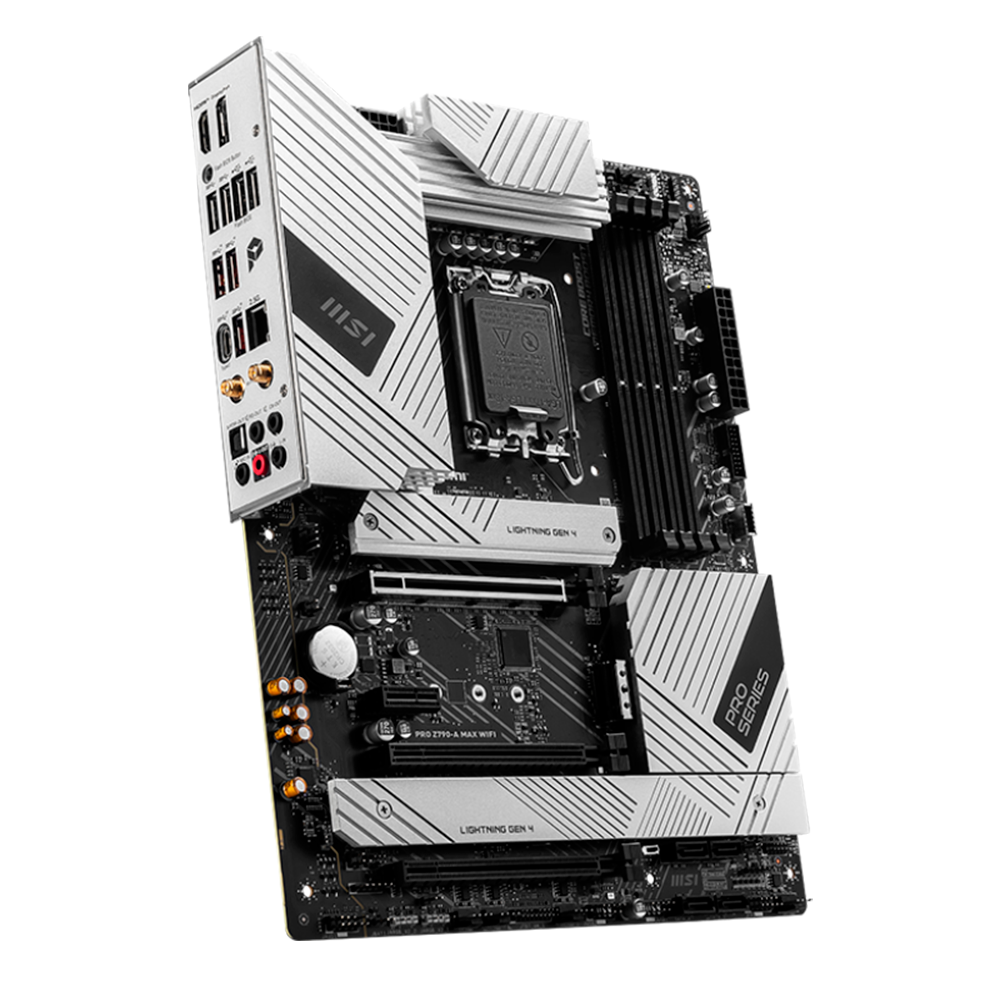 MSI - Tarjeta Madre MSI PRO Z790 A MAX WIFI SOCKET 1700 4 DDR5 7800 HDMI DP4 M.2 ATX