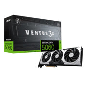 MSI - Tarjeta de Video MSI NVIDIA GeForce RTX 5060 VENTUS 3X OC 8GB 128-bit GDDR7 PCI Express x16 5.0