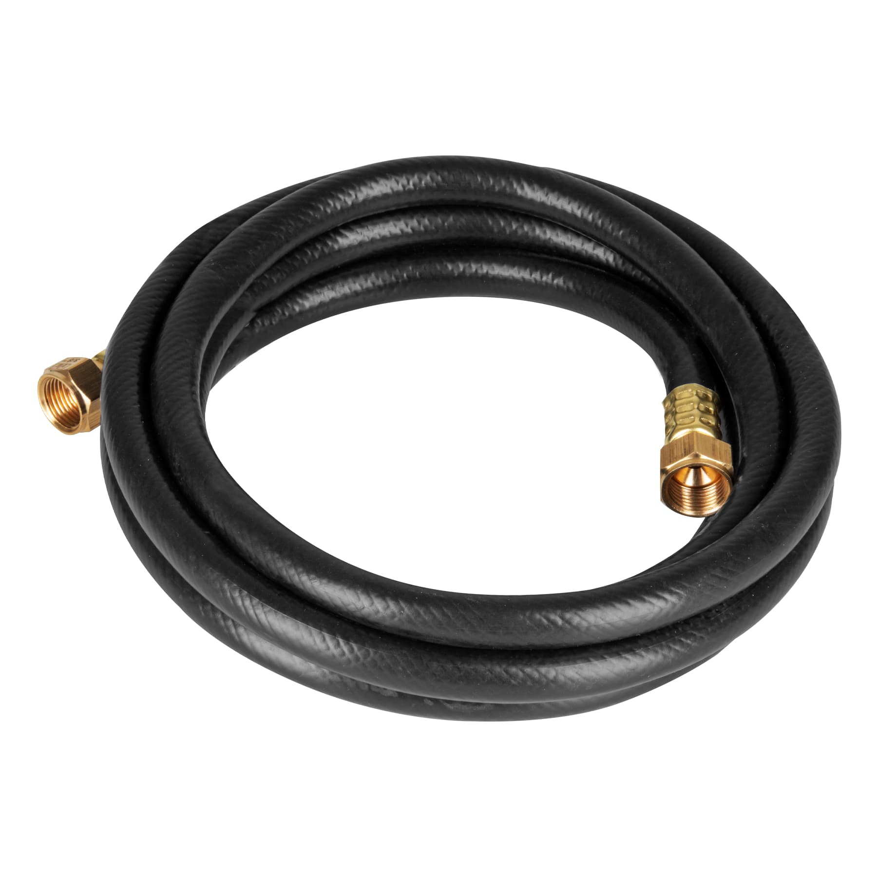 Manguera para gas, PVC negra, 3/8'x3 m, c/conexion, Foset