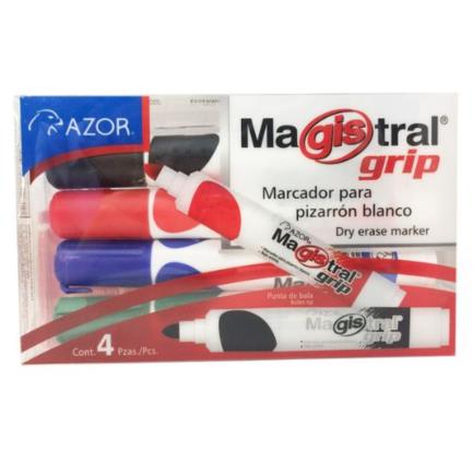 MAGISTRAL - Marcador Magistral 8394 Grip C/4 Colores Surtidos