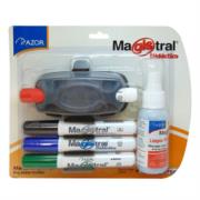 MAGISTRAL - Estuche C/4 Marcadores Magistral Didáctico P/Pizarrón Blanco Colores Surtidos C/Borrador+Limpiador