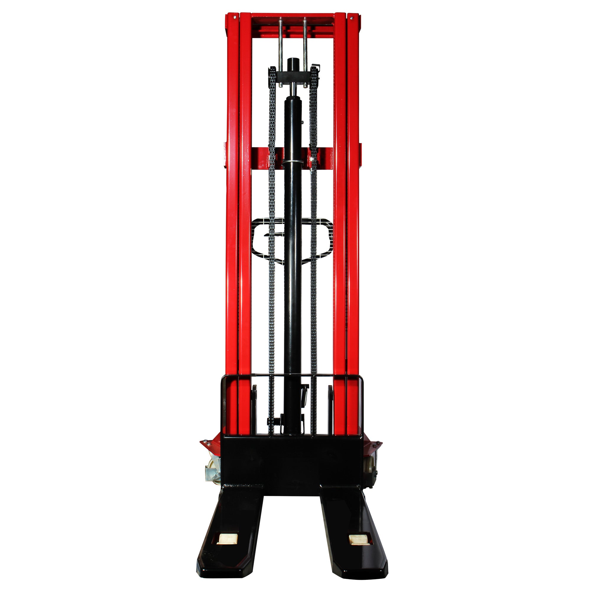 Montacargas hidráulico manual, 3 mts elevación, (1 ton)