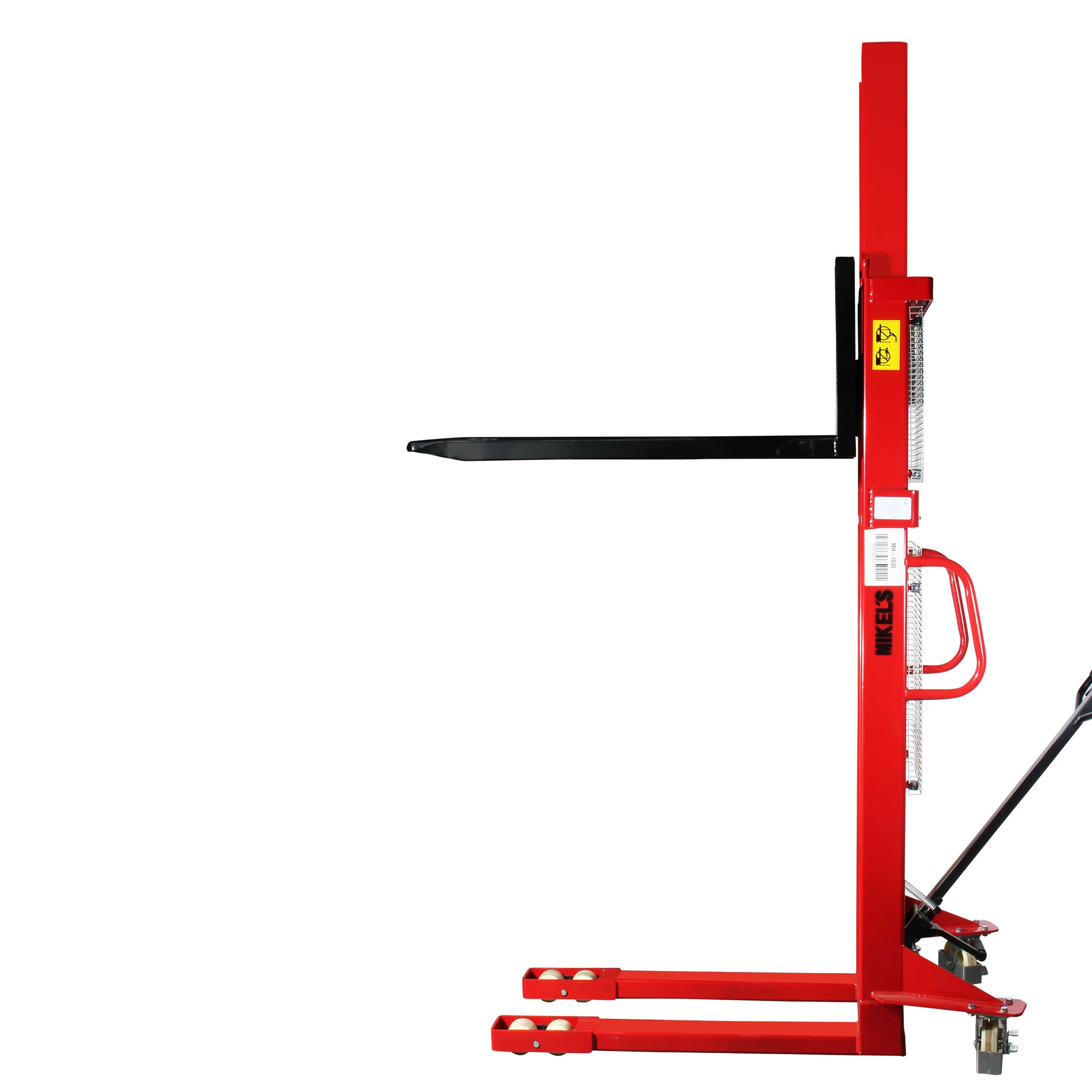 Montacargas hidráulico manual, 3 mts elevación, (1 ton)
