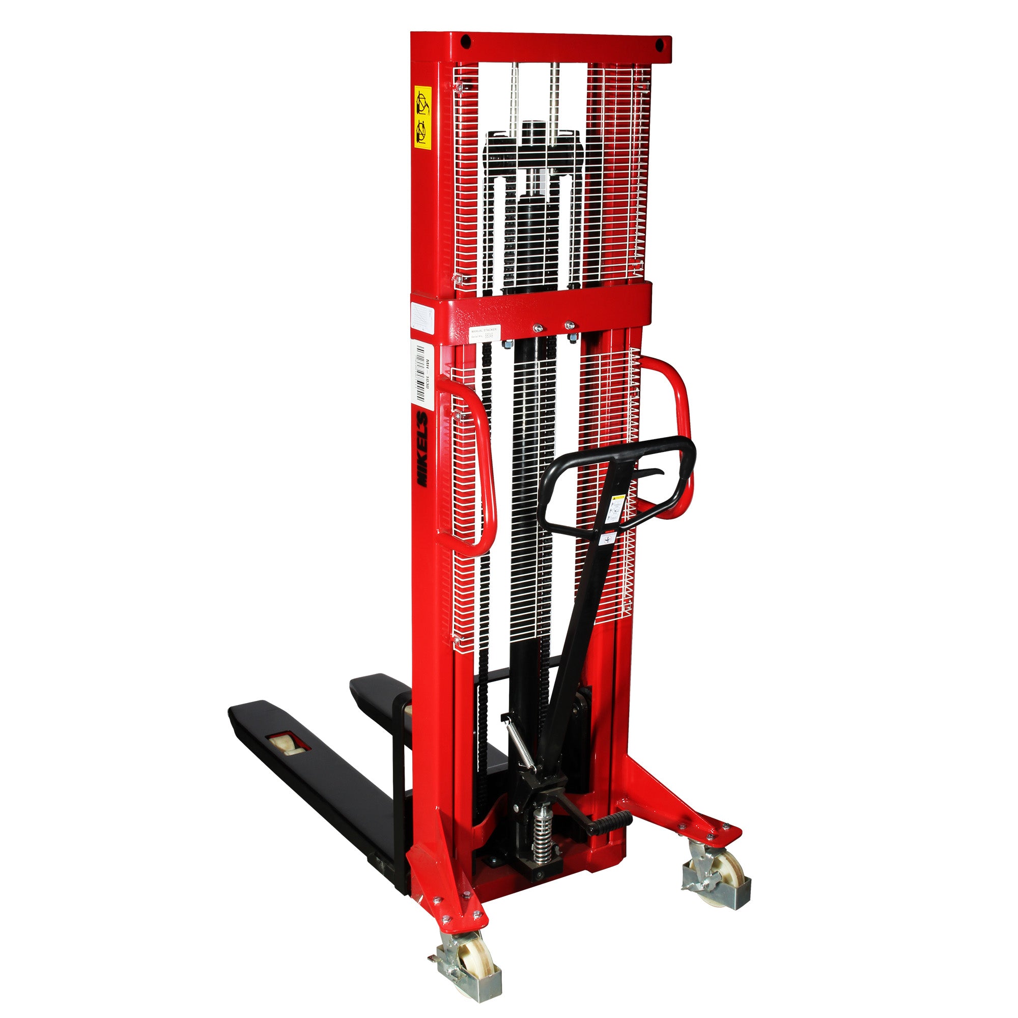 Montacargas hidráulico manual, 3 mts elevación, (1 ton)