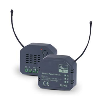 SMARTHOME BY EPCOM - (ZWAVE) Micro modulo On/Off Shutter, ideal para garage o motores de persianas.