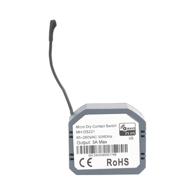 SMARTHOME BY EPCOM - (ZWAVE) Micro modulo On/Off y salida de contacto seco