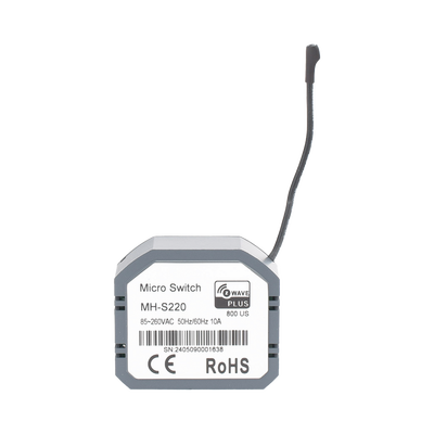 SMARTHOME BY EPCOM - (ZWAVE) Micro modulo On/Off , para 1 circuito, doble control