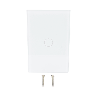 SMARTHOME BY EPCOM - (ZWAVE) Interruptor On/Off panel táctil touch inalámbrico Zwave Plus 1 boton. Compatible con Hubitat HC8, Álula  M2M, otro