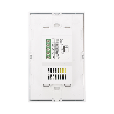 SMARTHOME BY EPCOM - (ZWAVE) Interruptor On/Off panel táctil touch inalámbrico Zwave Plus 2 botones. Compatible con Hubitat HC8, Álula  M2M, otro