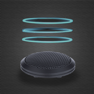 EPCOM TITANIUM - Micrófono omnidireccional para uso en " CAPTURA DE CONVERSACIONES " para interior, con distancia de recepción de 10-50 m cuadrados