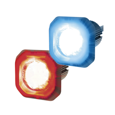 ECCO - Lámpara Oculta de LED de bajo perfil color dual rojo azul