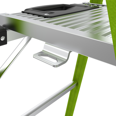 LITTLE GIANT LADDER SYSTEMS - Escalera de Aluminio + Fibra de Vidrio de 1.8m con Soporte para Herramienta. !La Más Liviana del Mundo! (SKU:15406-001)