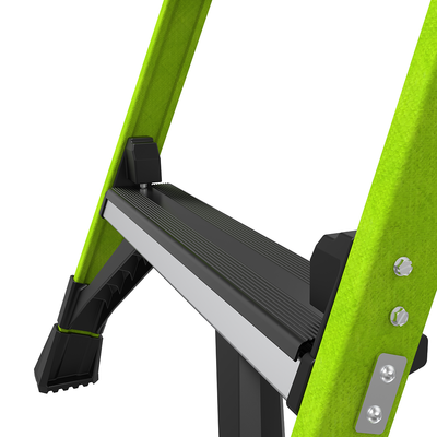 LITTLE GIANT LADDER SYSTEMS - Escalera de Aluminio + Fibra de Vidrio de 1.8m con Soporte para Herramienta. !La Más Liviana del Mundo! (SKU:15406-001)