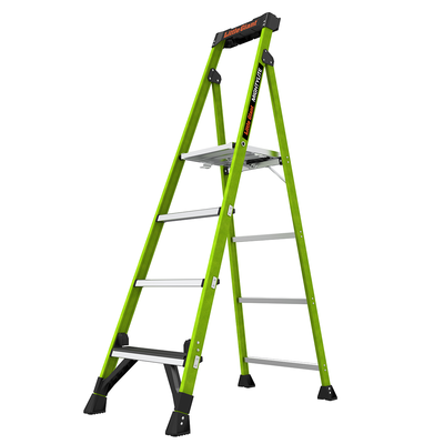 LITTLE GIANT LADDER SYSTEMS - Escalera de Aluminio + Fibra de Vidrio de 1.8m con Soporte para Herramienta. !La Más Liviana del Mundo! (SKU:15406-001)
