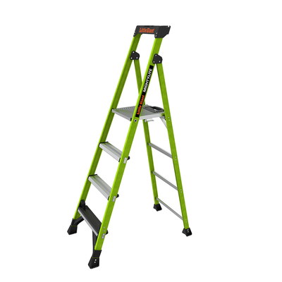 LITTLE GIANT LADDER SYSTEMS - Escalera de Aluminio + Fibra de Vidrio de 1.8m con Soporte para Herramienta. !La Más Liviana del Mundo! (SKU:15406-001)