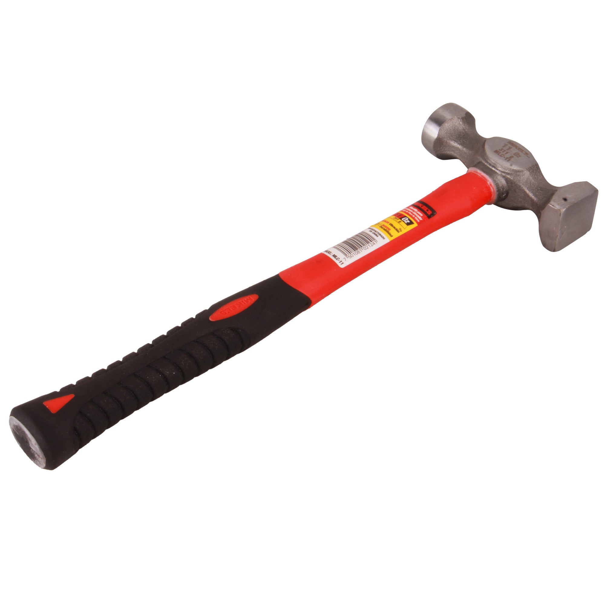 Martillo para laminero cercador, mango de fibra de vidrio (11 oz)