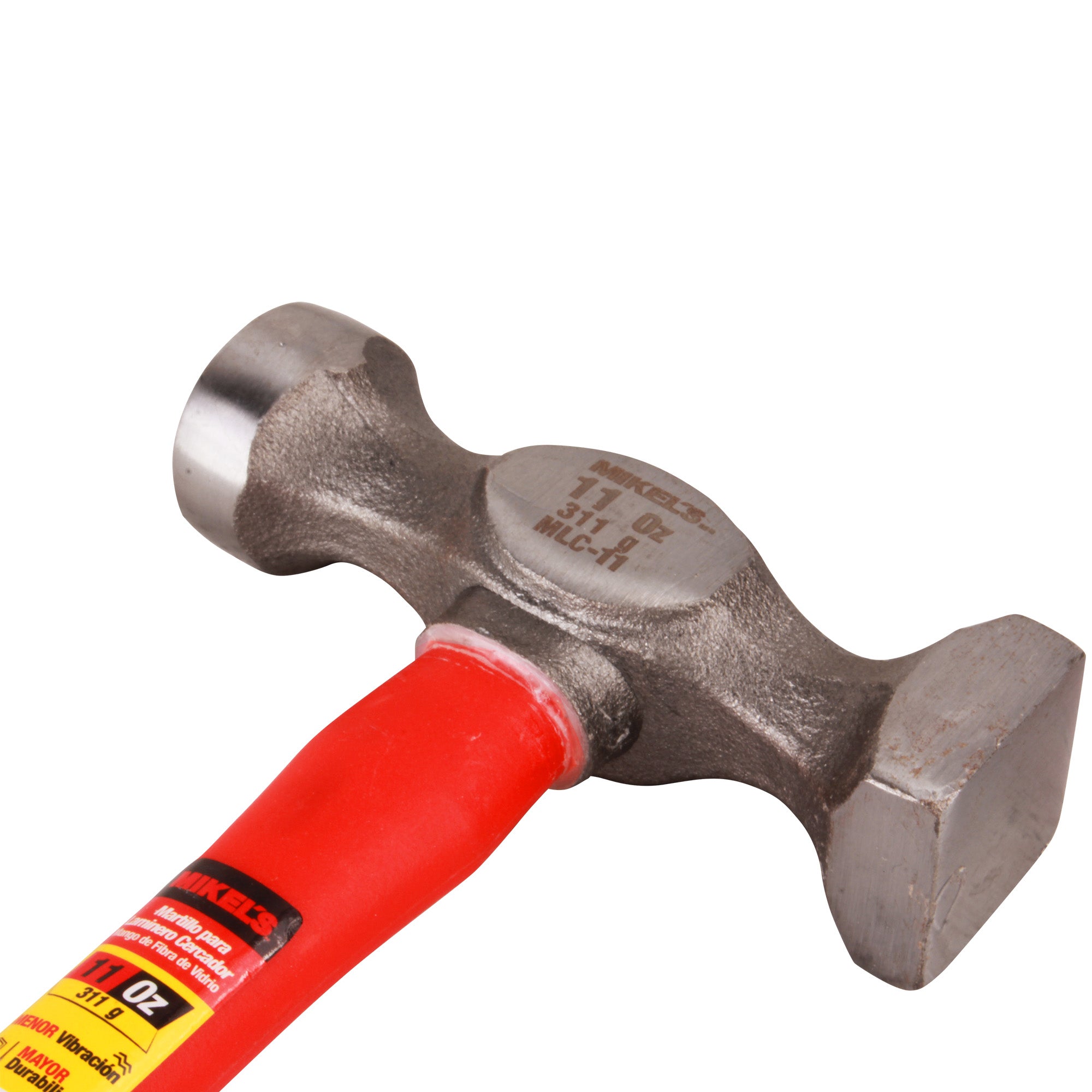 Martillo para laminero cercador, mango de fibra de vidrio (11 oz)