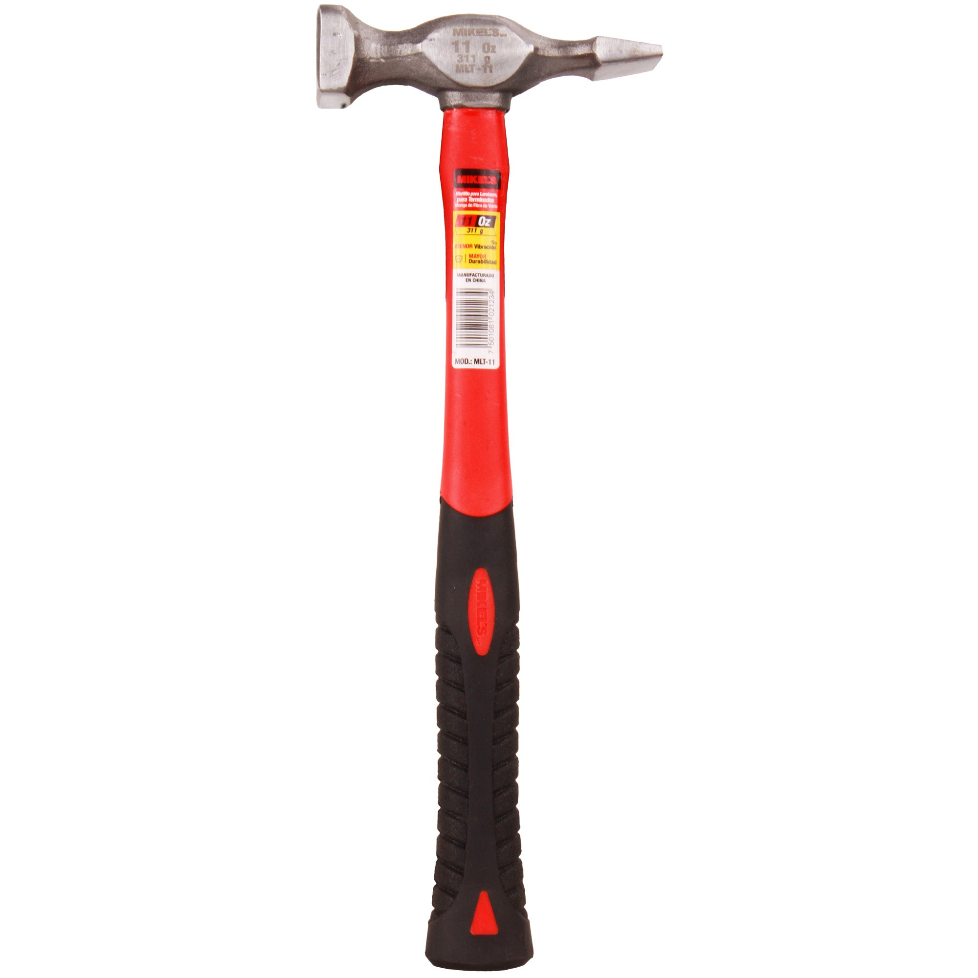 Martillo para laminero para terminados, mango de fibra de vidrio (11 oz)