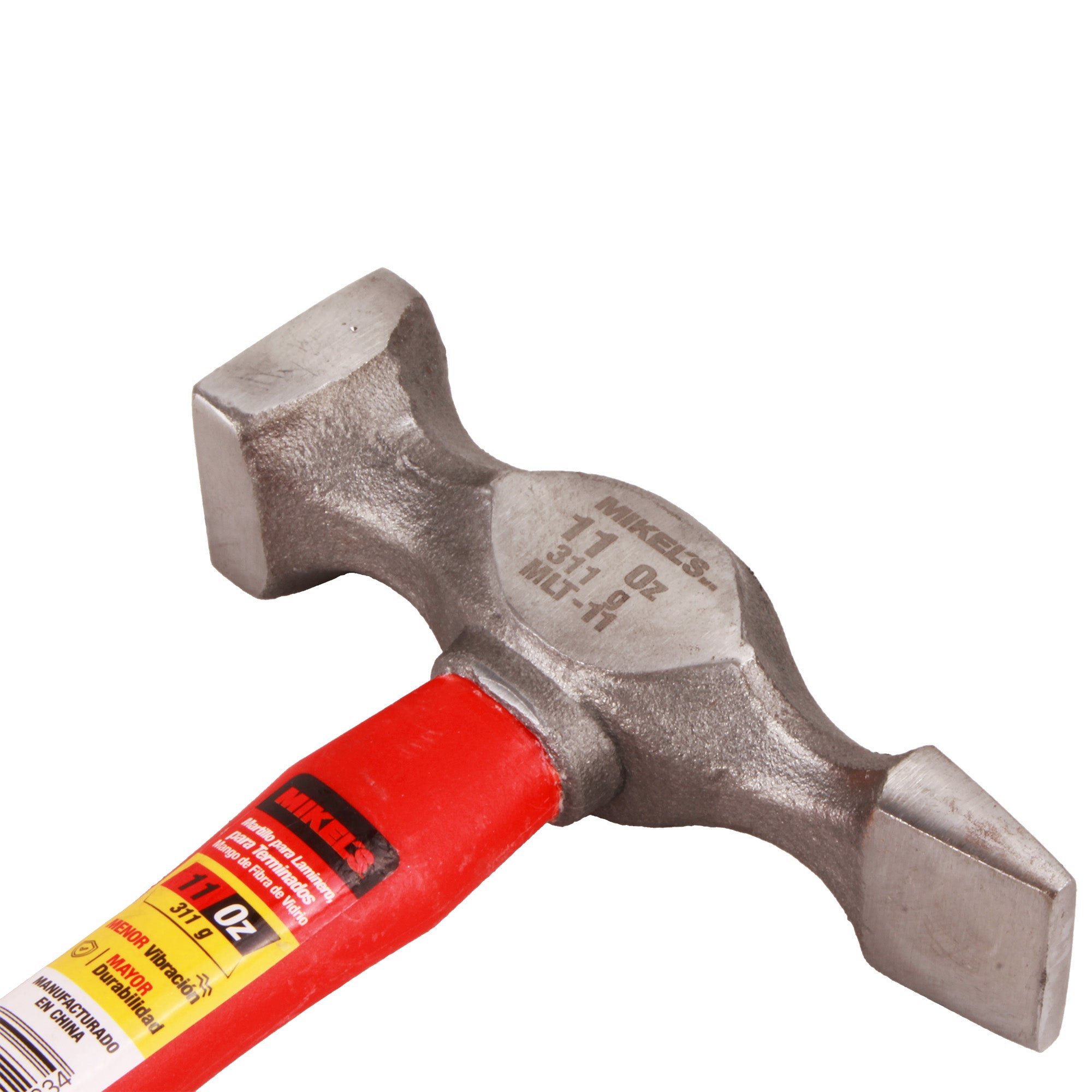 Martillo para laminero para terminados, mango de fibra de vidrio (11 oz)
