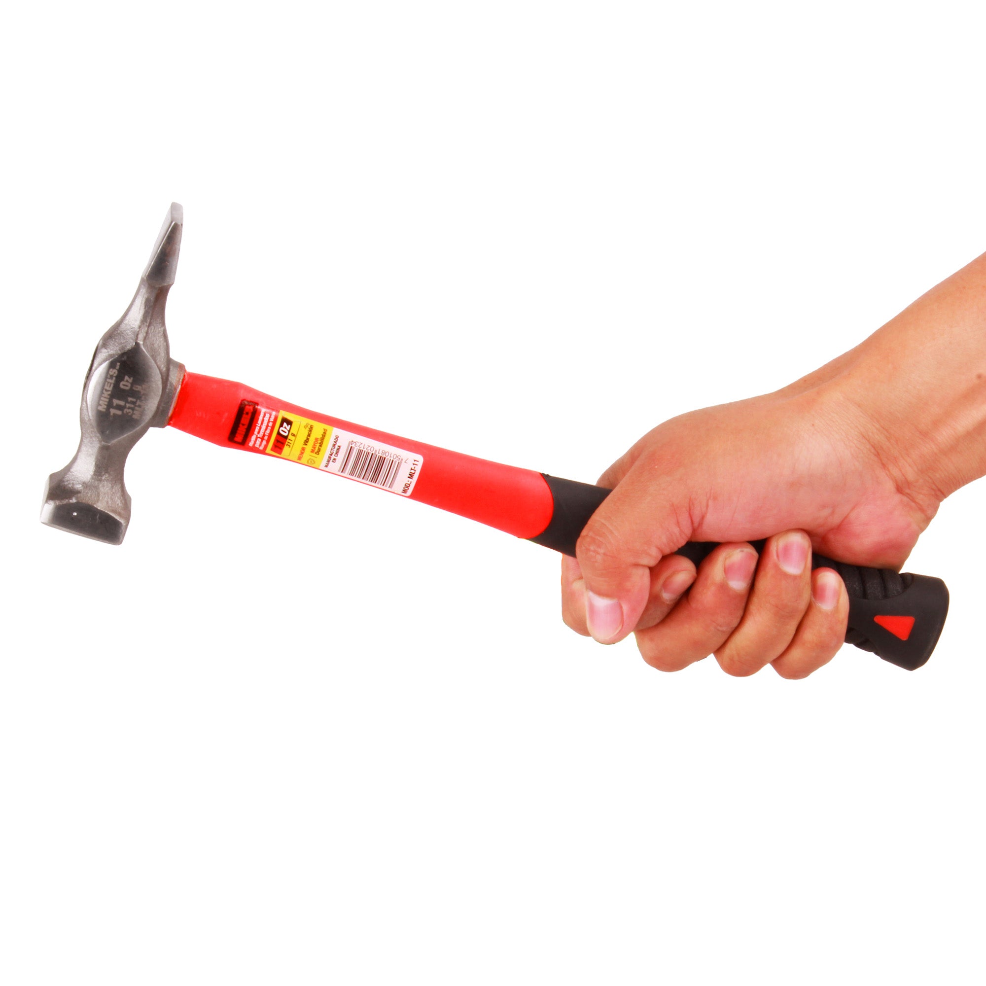 Martillo para laminero para terminados, mango de fibra de vidrio (11 oz)