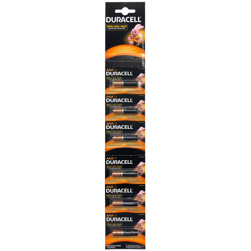 Surtek - Tira pilas alcal Durac AAA 6pz