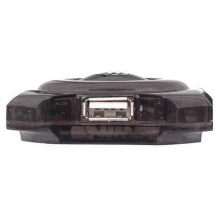 MANHATTAN - Mini Hub Manhattan Económico USB 4 Puertos Color Negro