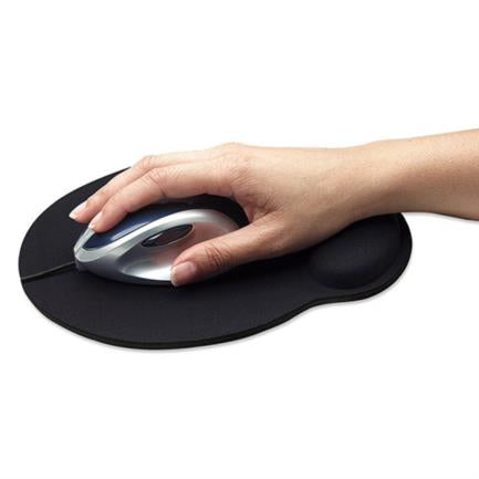 MANHATTAN - Mouse Pad Manhattan Tipo Gel C/Descansa Muñecas Color Negro