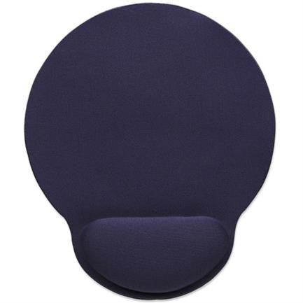 MANHATTAN - Mouse Pad Manhattan Tipo Gel C/Descansa Muñecas Color Azul Marino