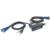 MANHATTAN - Mini Switch KVM Manhattan 2 Puertos USB 2:1 Cables+Audio Color Negro