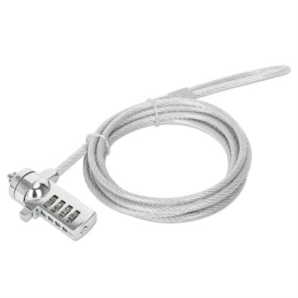 MANHATTAN - Candado de Seguridad Manhattan Antirrobo para Laptop con Ranura K-slot Combinación 4 Dígitos
